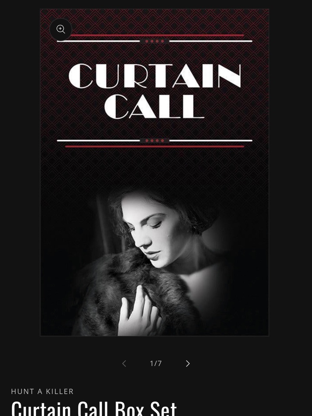 Hunt A Killer Curtain Call Complete Season Episodes 1-6 Box